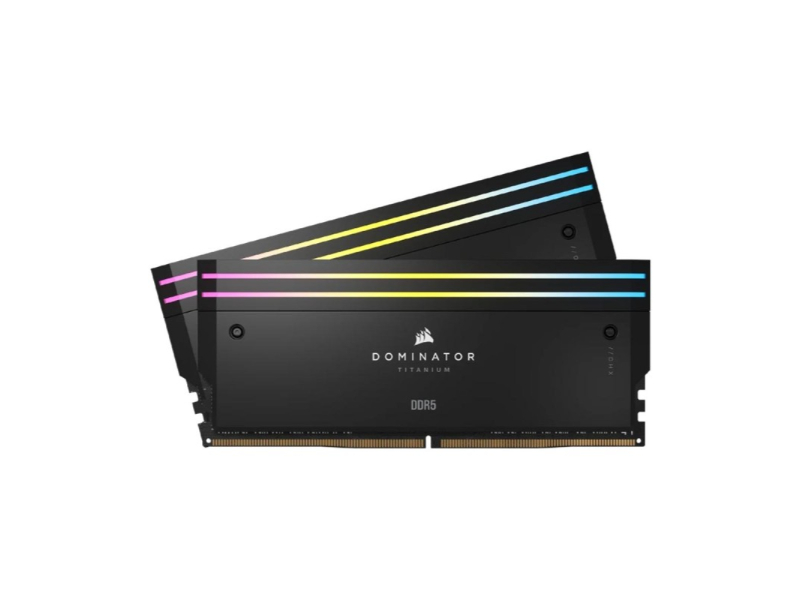 Corsair Dominator Titanium RGB 96GB (2 x 48GB) DDR5-7000MHz CL40 Intel XMP Optimized Desktop Memory