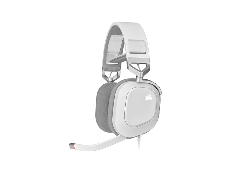 Corsair HS80 Multi-Platform White USB Wired Gaming Headset