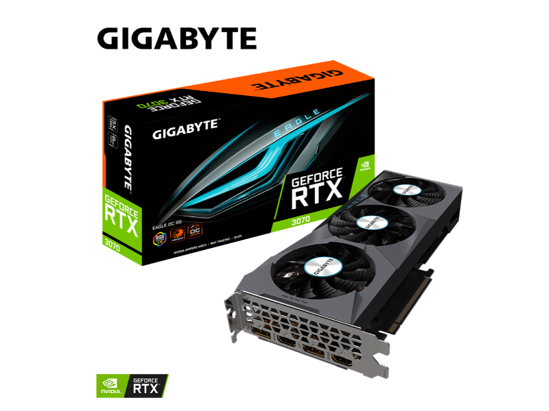 Gigabyte Geforce RTX 3070 Eagle 8GB GDDR6 Nvidia Graphics Card