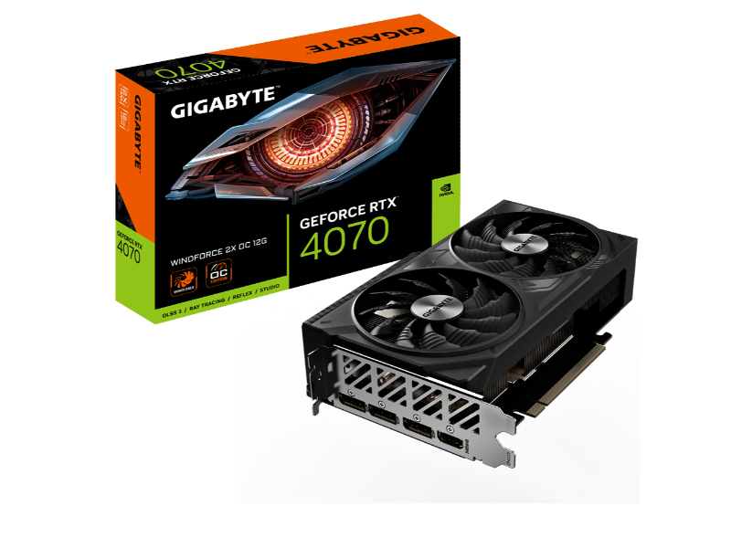 Gigabyte Geforce RTX 4070 Windforce 2X OC 12GB GDDR6X Nvidia Graphics Card