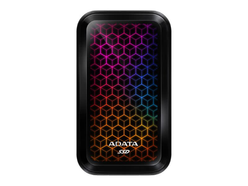 Adata SE770G series 1Tb Black External TLC Solid State Drive with RGB