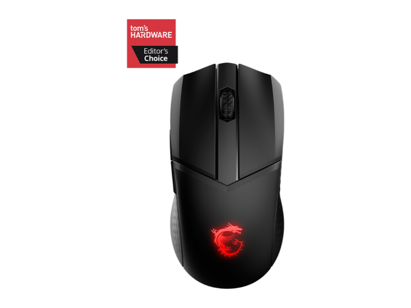 MSI Clutch GM41 Lightweight RGB Ambidextrous Black Wireless Gaming Mouse