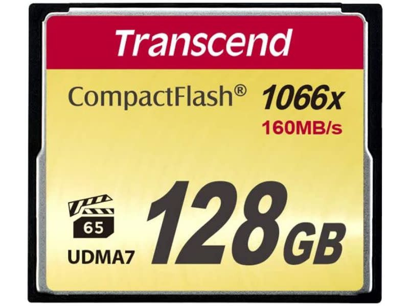 Transcend 128GB Compact Flash Memory Card 1000x TS128GCF1000