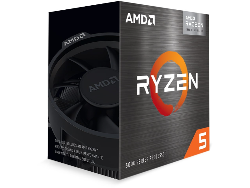 AMD Ryzen 5 5600G 6C/12T 3.9GHz up to 4.4GHz Turbo AMD AM4 Socket APU with Wraith Stealth Cooler