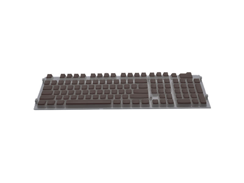 Royal Kludge Deep Coffee Doubleshot PBT Pudding Keycaps for Mechanical Keyboard