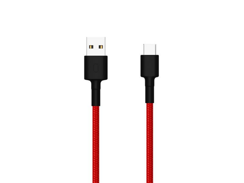 Mi USB Type-C Braided 1m Cable - Red
