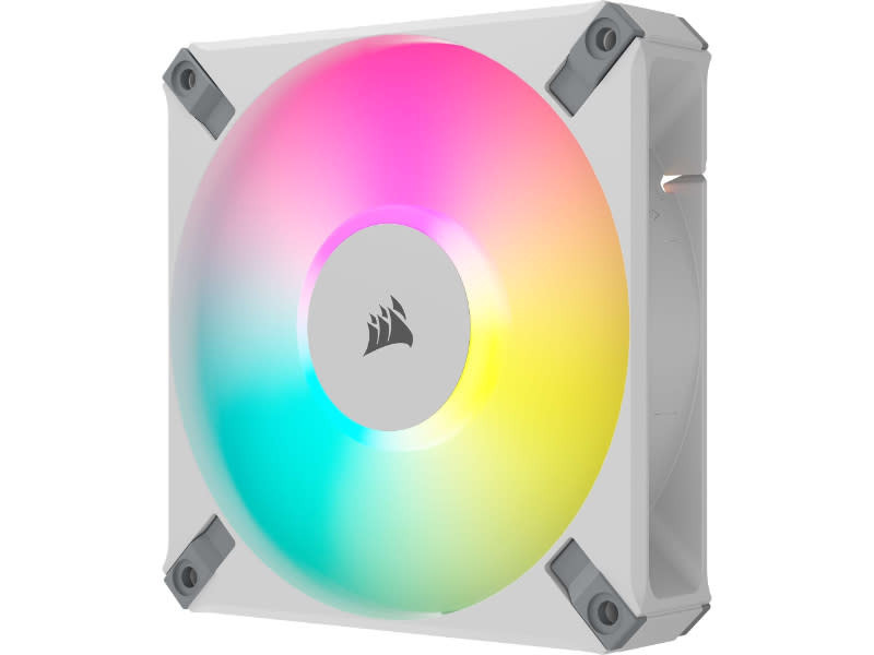 Corsair iCue AF120 RGB Elite PWM White Case Fan | PC Case Fans ...