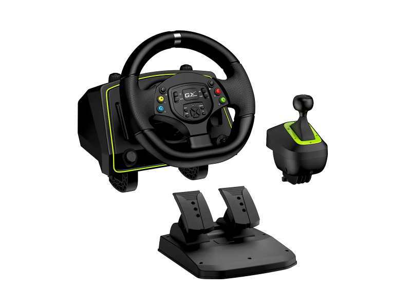 Genius SpeedMaster X2 Multi-Platform Racing Wheel, Pedals and Shifter