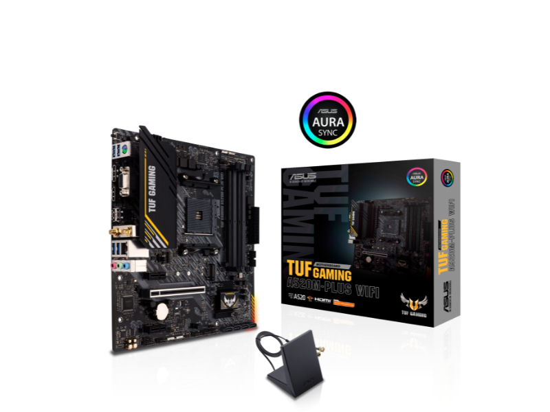 Asus TUF Gaming A520M-Plus Wi-Fi Micro-ATX AM4 Socket Motherboard