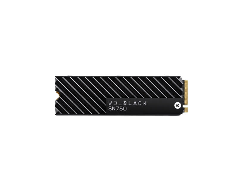 Western Digital Black 1TB SN750 NVMe PCIe 3.0 2280 M.2 Solid State Drive With Heatsink