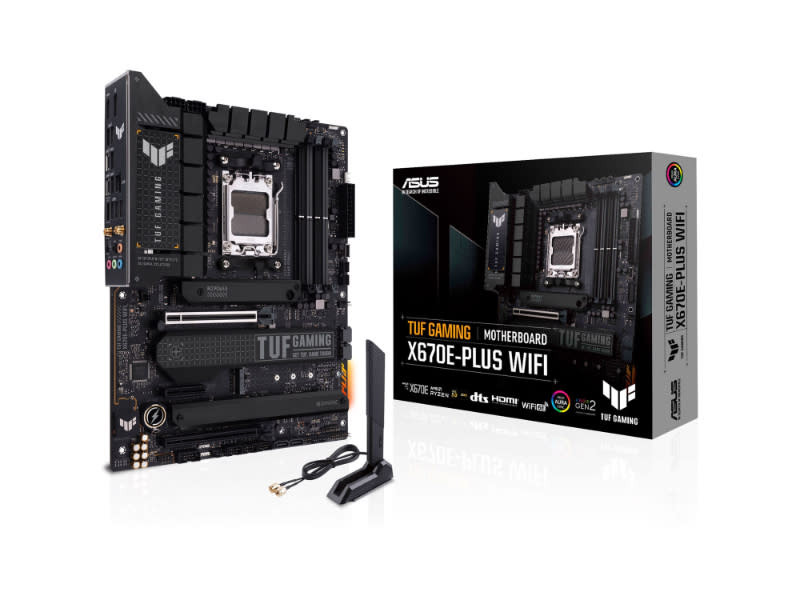 Asus TUF Gaming X670E-Plus Wi-Fi AMD AM5 Socket ATX Desktop Motherboard