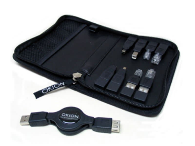 OKION Reel-N-Go Retractable Cable Travel Kit