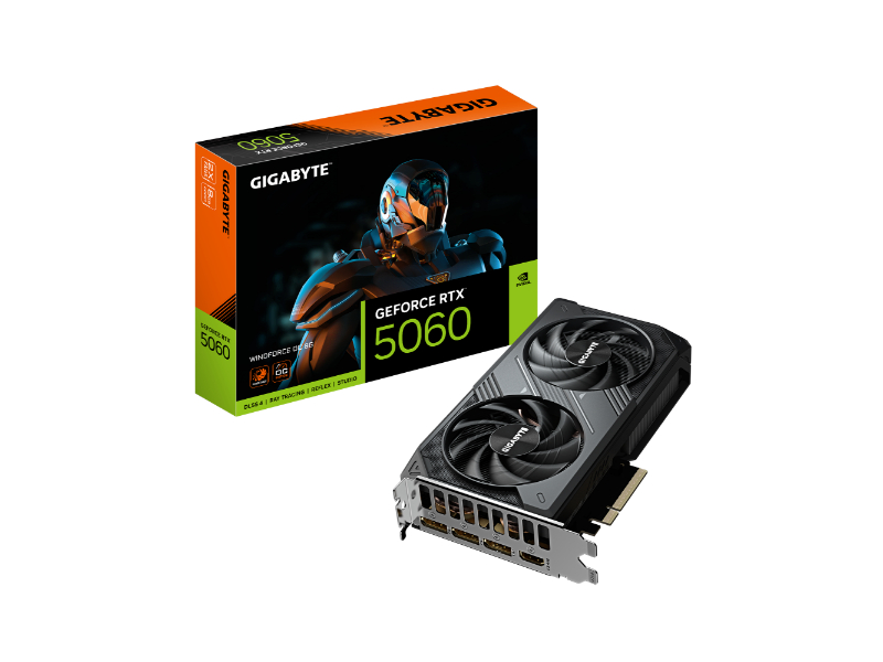 Gigabyte Geforce RTX 5060 Windforce OC 8GB GDDR7 Nvidia Graphics Card