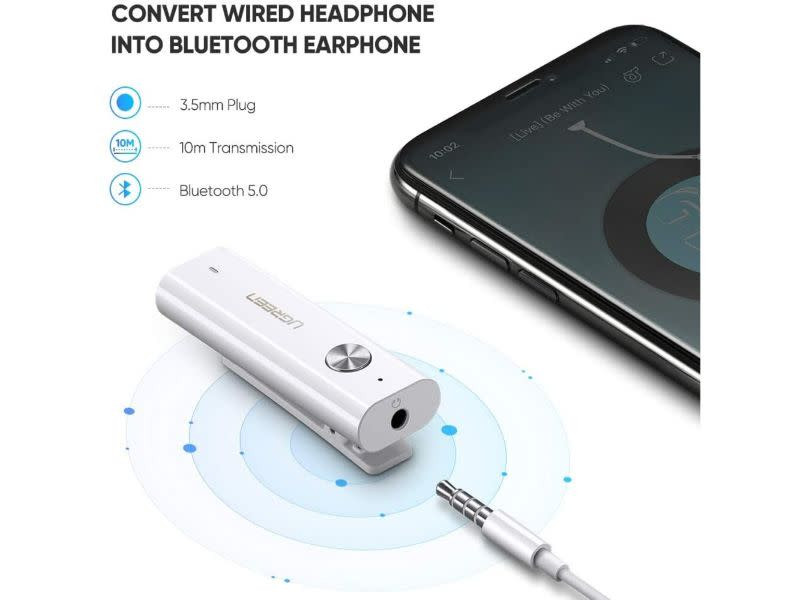 UGREEN Bluetooth Receiver 5.0 aptX 3.5mm AUX Jack Audio Wireless