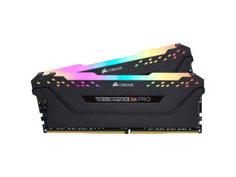 Corsair Vengeance RGB Pro 32GB (2 x 16GB) DDR4-3000MHz CL16 Black Desktop Gaming Memory Kit