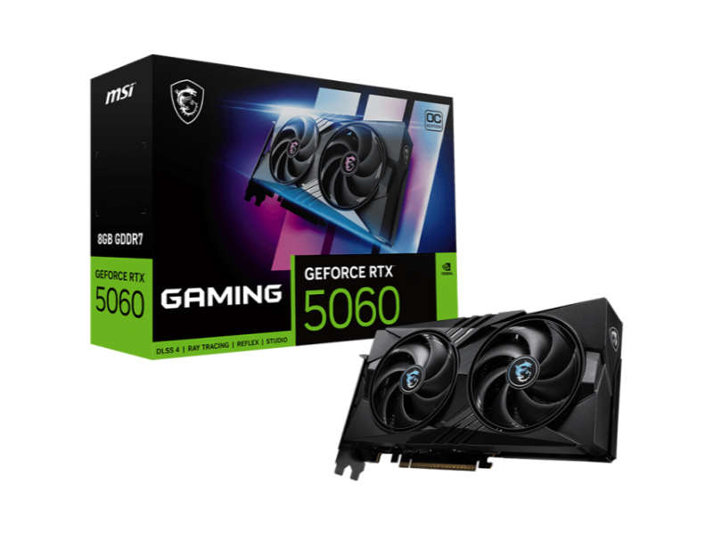 MSI GeForce RTX 5060 Gaming OC 8GB GDDR7 Nvidia Graphics Card