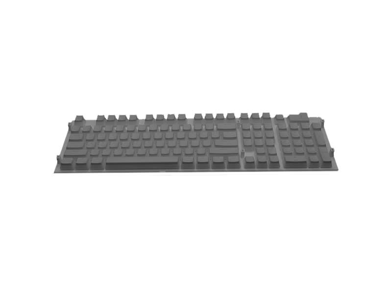 Royal Kludge Grey Doubleshot PBT Pudding Keycaps for Mechanical Keyboard