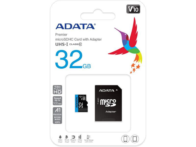 Adata Premier 32Gb micro SDHC Memory Card with Adapter
