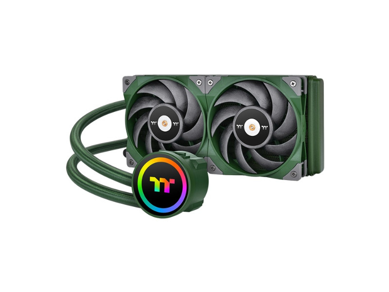 Thermaltake Toughliquid 240 ARGB Sync Closed Loop AIO Green Liquid CPU Cooler