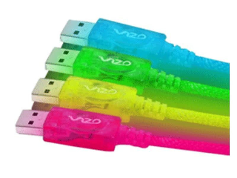 Vizo 2m USB 2.0 cable ( type A – type B ) – UV+Led Red