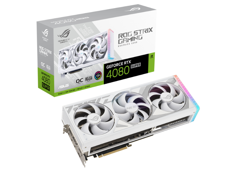 Asus GeForce RTX 4080 ROG Strix 16GB GDDR6X White Nvidia Graphics Card