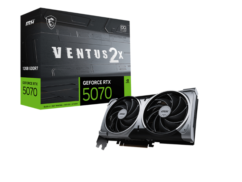 MSI Geforce RTX 5070 Ventus 2X OC 12GB GDDR7 Nvidia Graphics Card