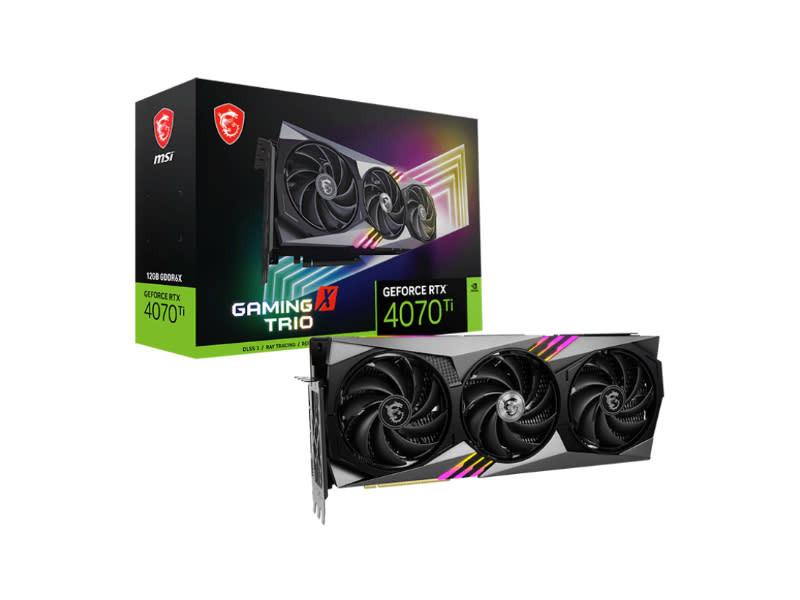 MSI GeForce RTX 4070 Ti Gaming X Trio 12GB GDDR6X Nvidia Graphics Card