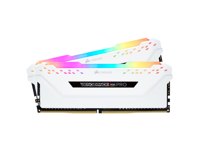 Corsair Vengeance Pro RGB 32GB (2 x 16GB) DDR4-3200MHz CL16 White Desktop Gaming Memory