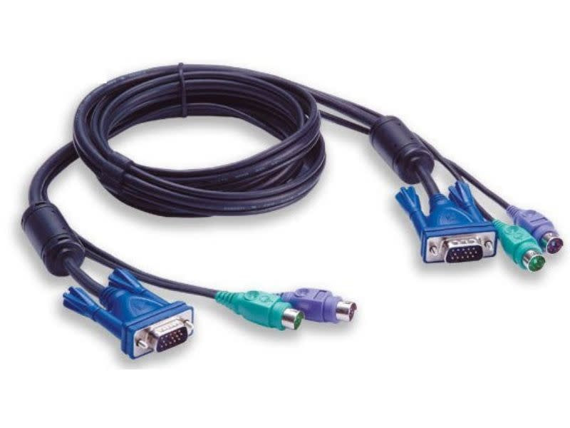 Eusso 3-In-1 Ps/2 Kvm 1.8M Thin Cable