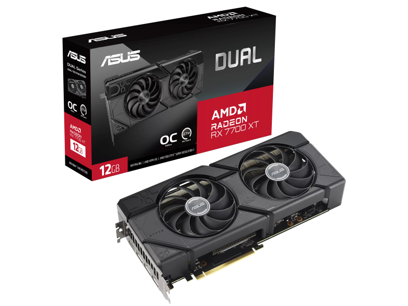 Asus Radeon RX 7700 XT Dual OC 12GB GDDR6 AMD Graphics Card