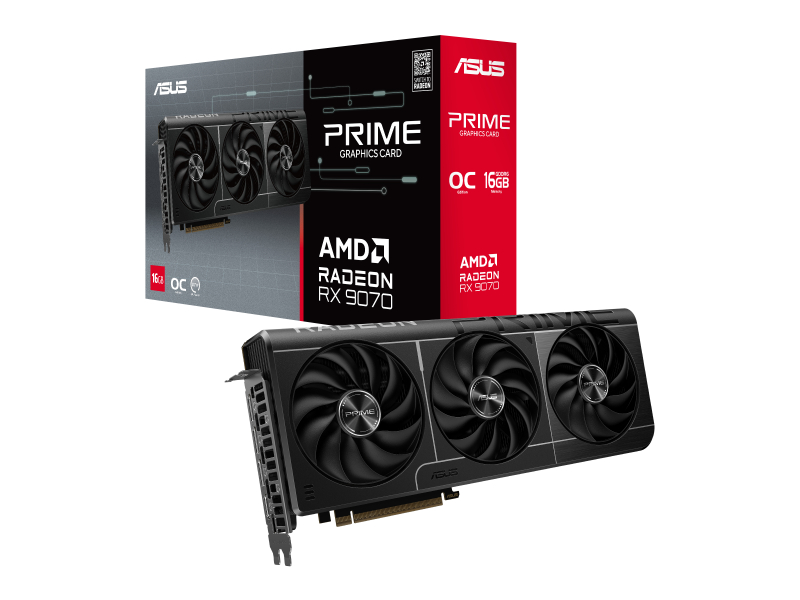 Asus Radeon RX 9070 Prime OC Edition 16GB GDDR6 AMD Graphics Card