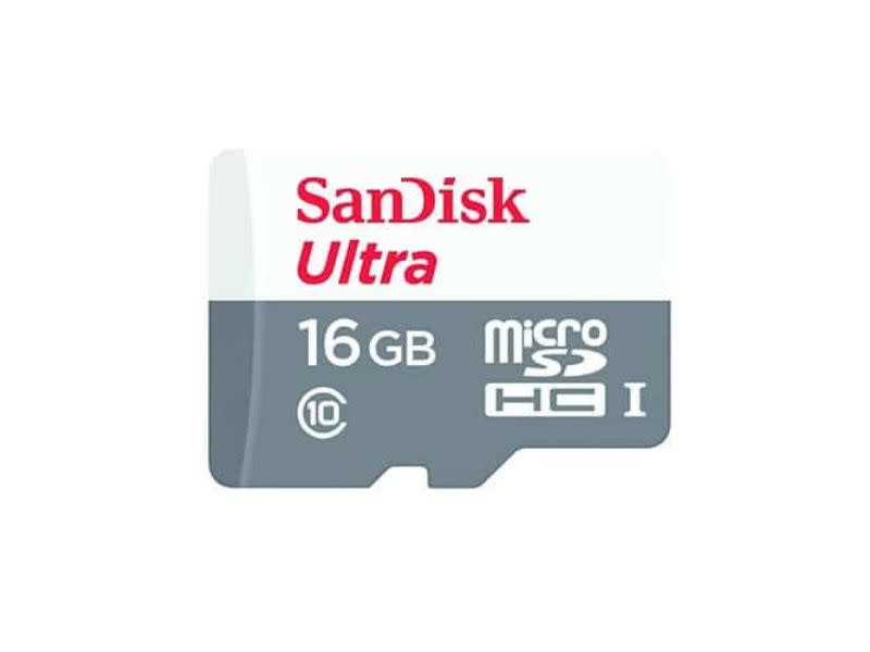 SanDisk Ultra 16GB 80MB/s UHS-I Class 10 microSDHC Memory Card