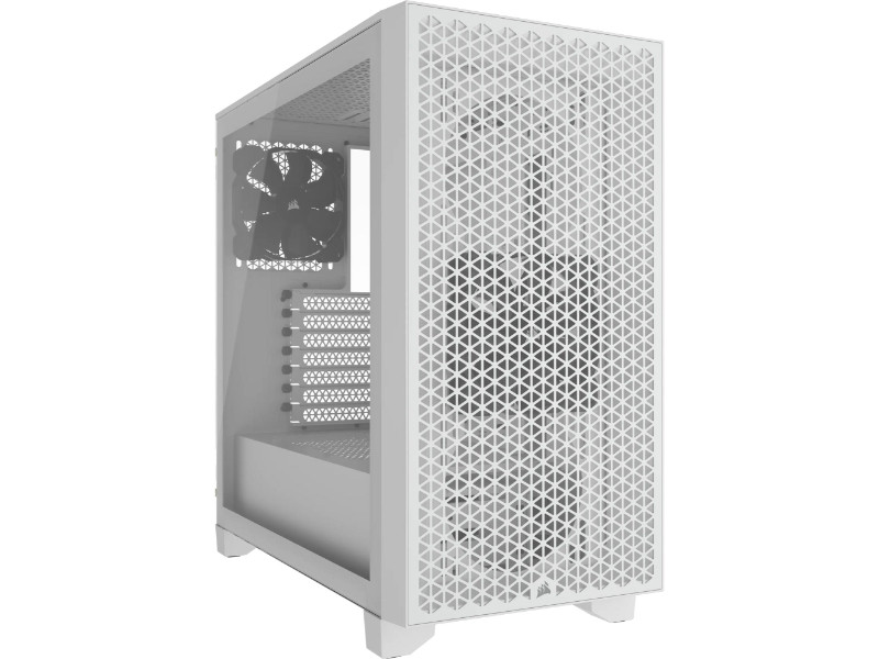 Corsair iCUE 3000D Airflow Tempered Glass White Mid Tower Desktop PC Case