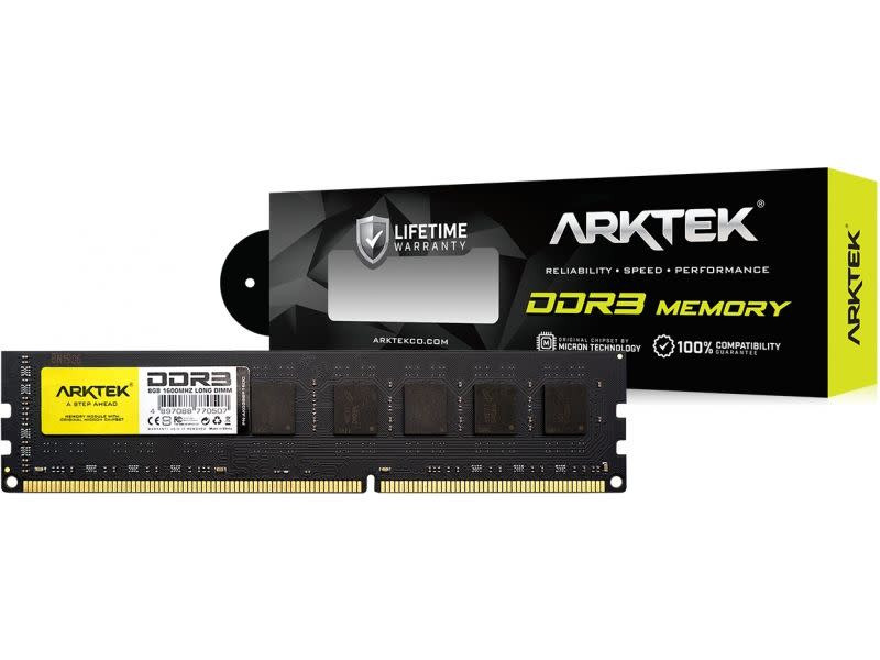 Arktek 4GB DDR3 PC-1600 DIMM RAM Memory Module for PC