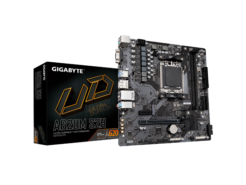 Gigabyte A620M S2H DDR5 Micro-ATX AMD Motherboard