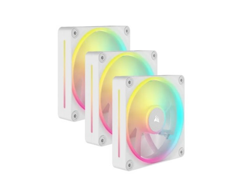 Corsair iCUE Link LX120 RGB Starter Kit White 120mm PWM 3Pk Case Fan