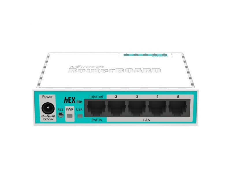 MikroTik hEX Lite 5 Port Ethernet Desktop Router