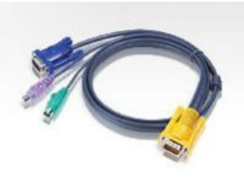 Eusso 1-To-3 Ps/2 Kvm 1.8M D-Type Cable