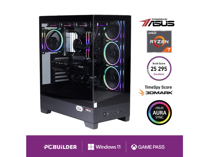 PCBuilder Ryzen 7 7800X3D Maximus Windows 11 Gaming PC