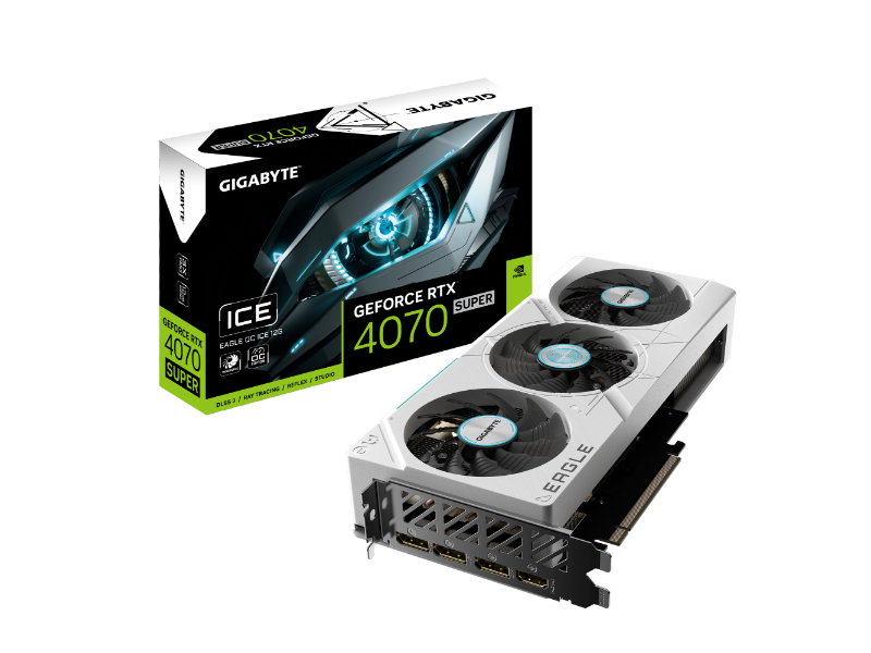 Gigabyte GeForce RTX 4070 Super Eagle OC Ice 12GB GDDR6X Nvidia Graphics Card