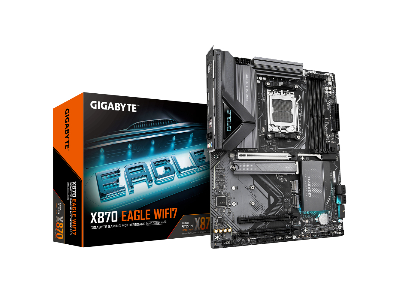 Gigabyte X870 Eagle WiFi 7 AMD AM5 Socket ATX Desktop Motherboard