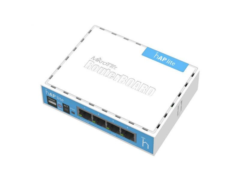 MikroTik hAP Lite 2.4GHz 1.5dBi 4 Port Ethernet WiFi Router