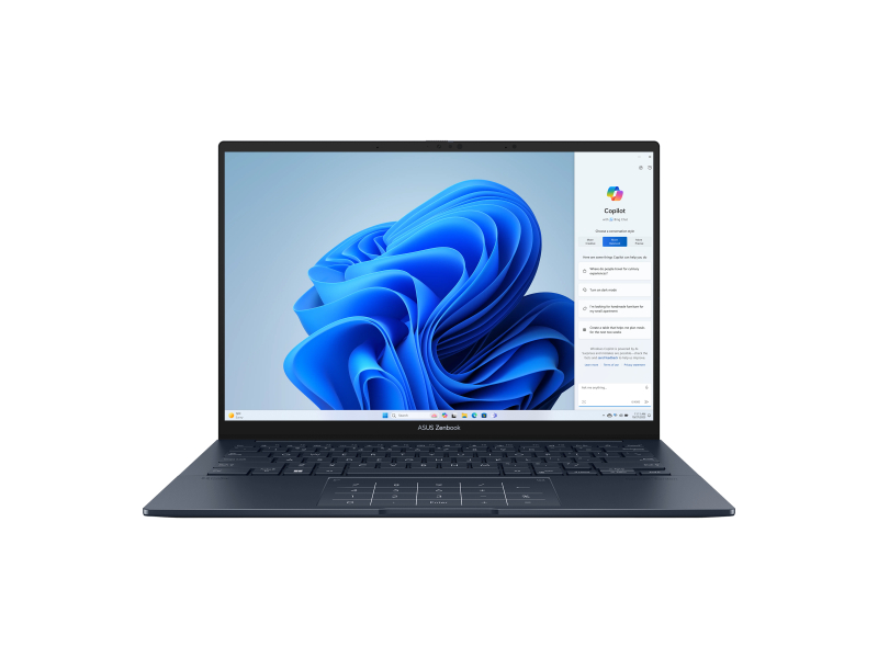 Asus Zenbook 14 OLED UX3405MA-OU71610BL0W Ultra 7 155H, 16GB,1TB SSD, 14'' QHD (2880 x 1800), Win 11 Home Ponder Blue Notebook