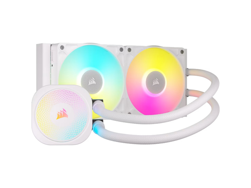 Corsair iCUE LINK Titan 240 RX RGB AIO White Liquid CPU Cooler