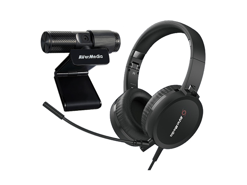 Avermedia Webcam & USB Headset Black Video Conferencing Kit