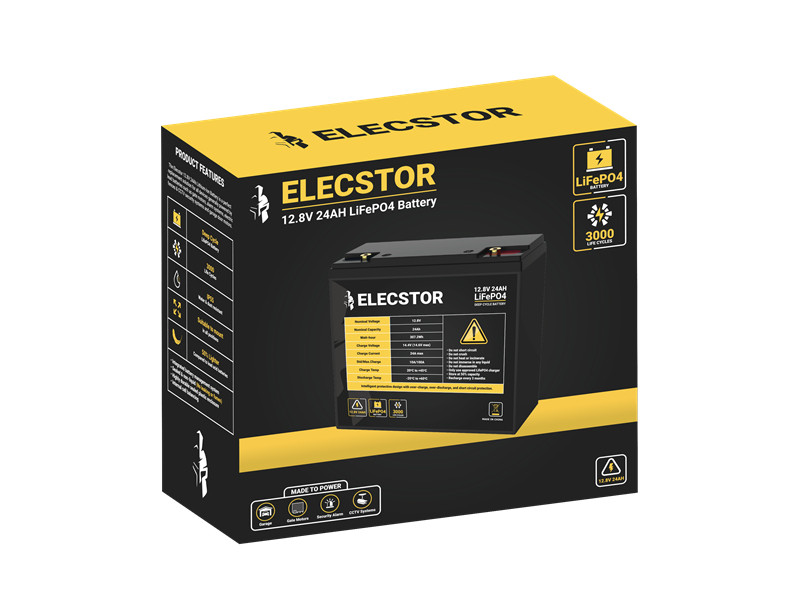 Elecstor 12V 24Ah LIFEPO4 Battery 3000 Cycles