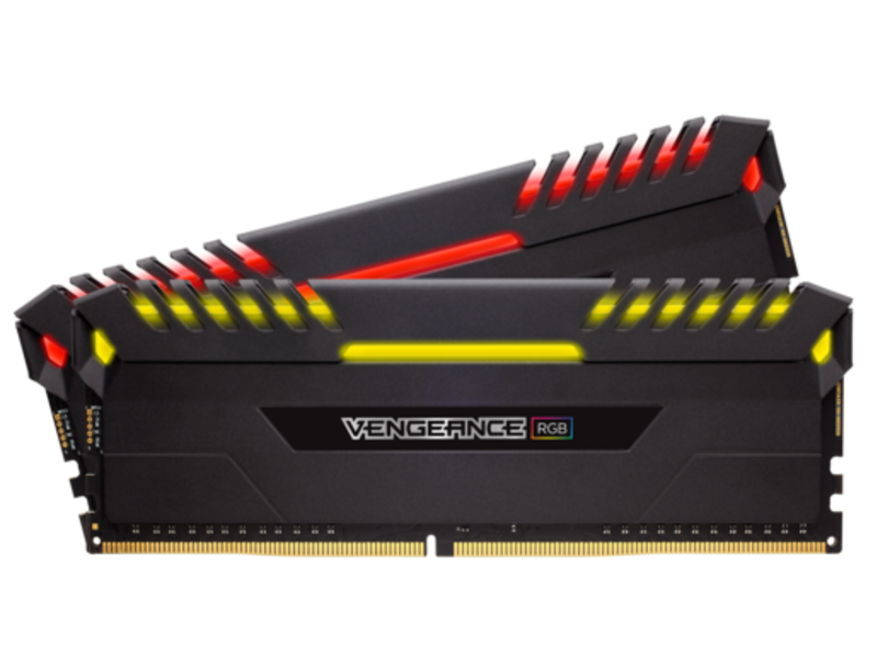 Corsair Vengeance RGB LED 16GB (2x 8GB) Kit DDR4-2666 CL16 Black Desktop Gaming Memory