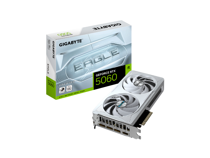 Gigabyte Geforce RTX 5060 Eagle OC Ice 8GB GDDR7 Nvidia Graphics Card