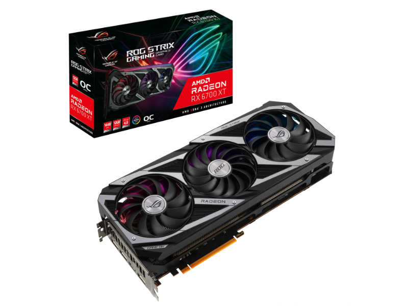 Asus Radeon ROG STRIX RX 6700 XT GAMING OC 12GB GDDR6 PCIE 4.0 AMD Graphics Card