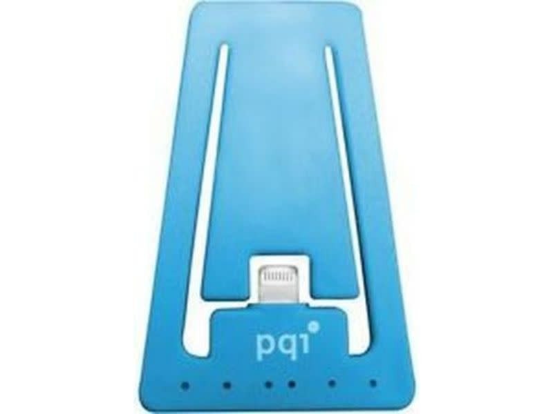 PQI Blue i-Cable Stand Apple Certified MFI iPhone Stand with Lightning Connector